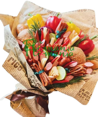 Съедобный букет «Деловой обжора»
